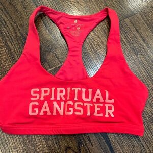 Spiritual Gangster Red Sports Bra